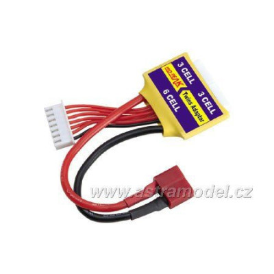 Adaptér pre nabíjanie 2 x 3-článok JST XH