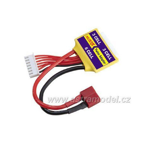 Adaptér pre nabíjanie 2 x 3-článok JST XH