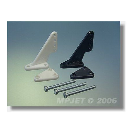 2220 Páka velká, otvor pr.2,5mm Bílá 2 ks