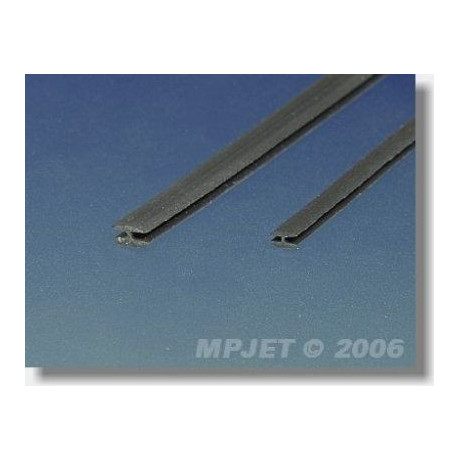 84010 Zasklívací profil H, 2,5x0,5mm 2m