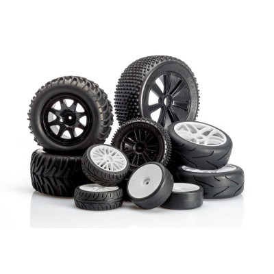 VTEC Kamikaze 10 Nalepené, přední - 1/10 Truggy J-směs