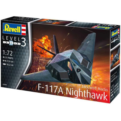 Plastic ModelKit letadlo 03899 - Lockheed Martin F-117A Nighthawk Stealth Fighter (1:72)