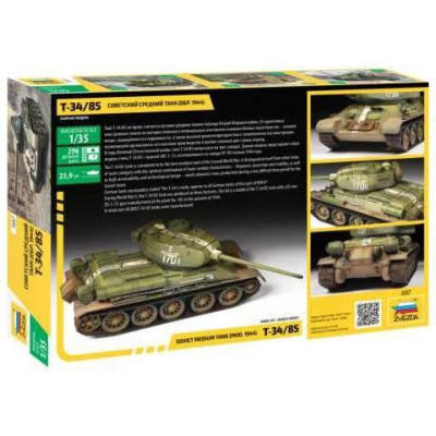 Model Kit tank 3687 - Soviet Medium Tank T-34/85 (1:35)
