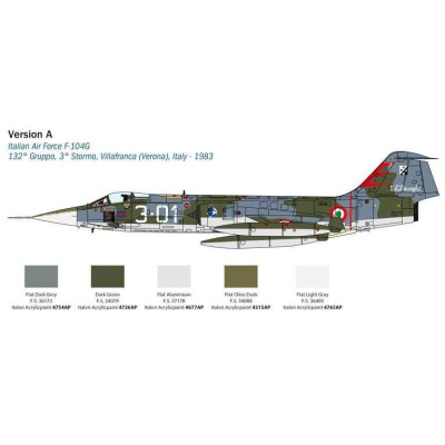 Model Kit letadlo 2514 - F-104 STARFIGHTER G/S - Upgraded Edition RF version  (1:32)