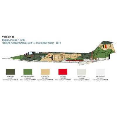Model Kit letadlo 2514 - F-104 STARFIGHTER G/S - Upgraded Edition RF version  (1:32)