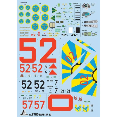 Model Kit letadlo 2785 -SAAB JA 37/AJ 37 VIGGEN (1:48)
