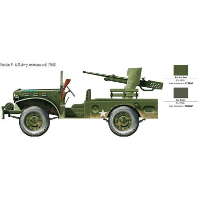 Model Kit military 6555 - M6 GUN MOTOR CARRIAGE WC-55 (1:35)