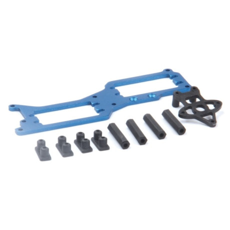 Alu držák serv a plastové díly - Rebel BX