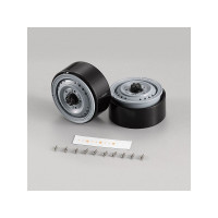 A Killerbody 1,68"-os alumínium kerekeket kínál 1:10-es RC modellautókhoz. A tárcsák átmérője 45 mm, szélessége 24 mm, eltolása 15,5 mm. Alumíniumötvözetből készülnek, szürke és fekete kivitelben. A csomag 2 db-ot tartalmaz.