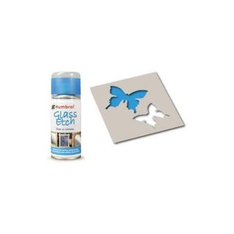 Humbrol sprej na sklo AD7702 - Glass Etch Blue