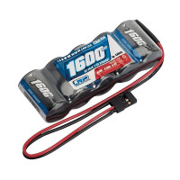 Kapacitás: 1600mAh, 5 cella., feszültség: 6V, súly: 121g, méret: 85x32x17mm és csatlakozó: JR