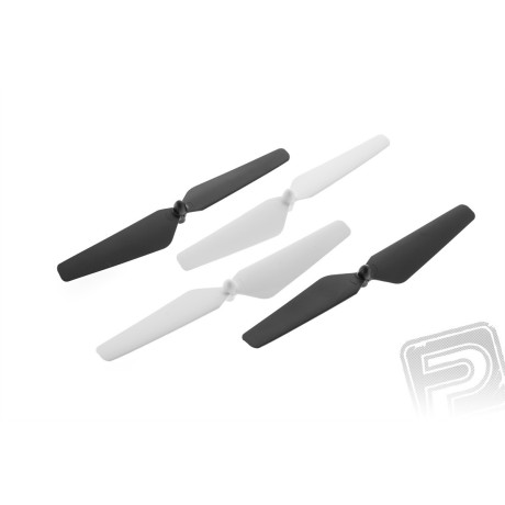 Galaxy Visitor 8 - sada vrtulí černo/bílá