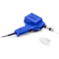 Transzformátoros forrasztópisztoly 125W ónforrasztáshoz. A csomagban 4db forrasztási hurok található. Alkalmas kis alkatrészek forrasztásához és elektronikus alkatrészek forrasztásához.