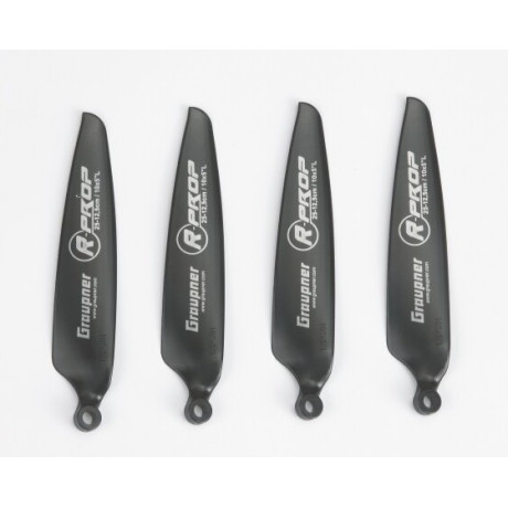 Graupner RADIUS Prop 10x5 náhradní sklopné vrtule (4ks.) - levotočivé