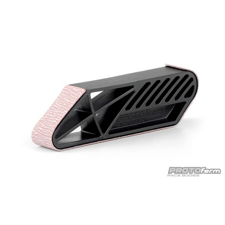 Brusný blok na začištění lexanových karoserií