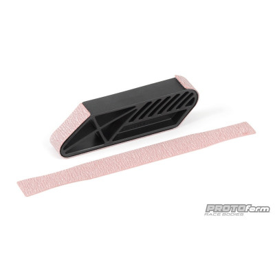 Brusný blok na začištění lexanových karoserií