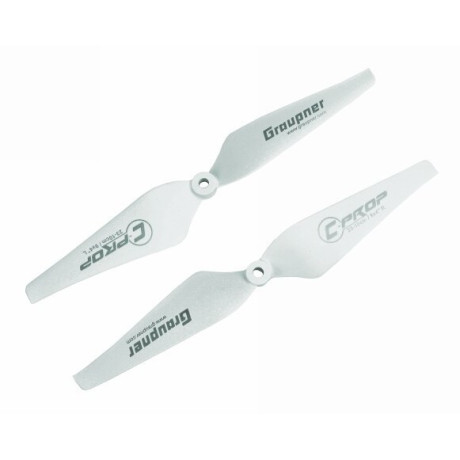 Graupner COPTER Prop 9x4 pevná vrtule (2ks.) - bílá