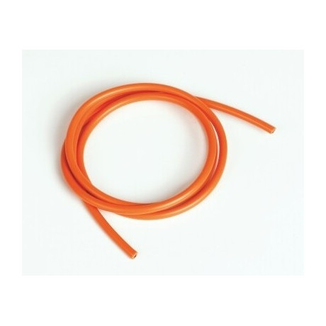 Silikonový kabel 4,1qmm, 11AWG, 1metr, oranžový