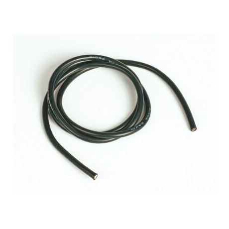 Silikonový kabel 6,6qmm, 9AWG, 1metr, černý