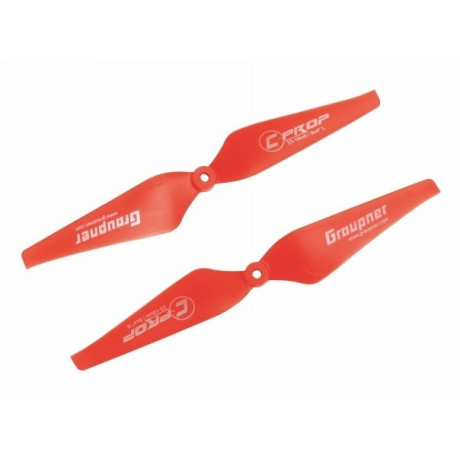 Graupner COPTER Prop 9x4 pevná vrtule (2ks.) - červené
