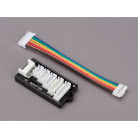 Kiegyensúlyozó adapter 2 - 6 cellás LiPol akkumulátorok töltéséhez JST-XH csatlakozóval. A töltőhöz való csatlakozás 6S JST-XH csatlakozóval ellátott kábelen keresztül történik.