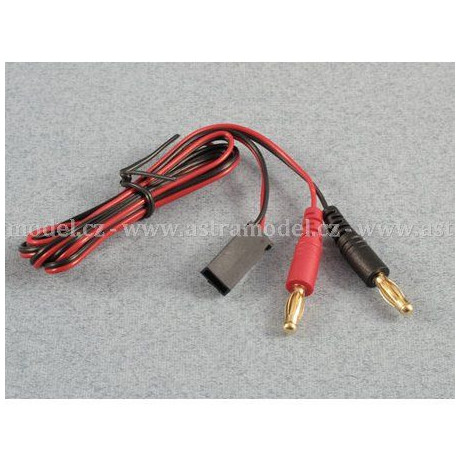 Nabíjecí kabel s banánky - Futaba Rx