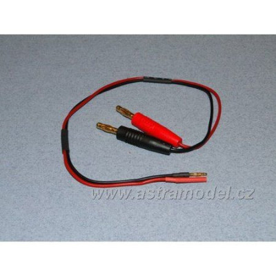 Nabíjecí kabel s banánky - 2mm (F+)(M-)