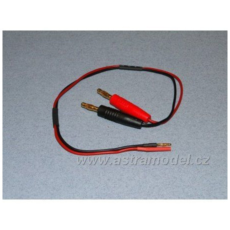 Nabíjecí kabel s banánky - 2mm (F+)(M-)