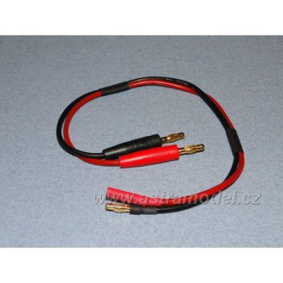 Nabíjecí kabel s banánky - 4mm (F+)(M-)