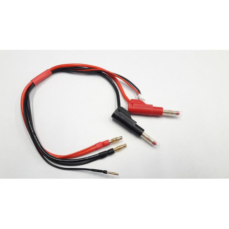 Nabíjecí kabel s banánky - 4mm Gold bal. kab. 2mm