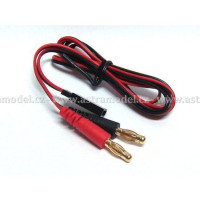 Töltőkábel 4mm-es banánokkal - Spektrum/JR Rx csatlakozó.