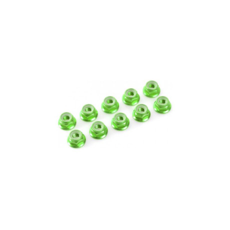 Matice samojistná s přír. M4 hliník zelená (10)