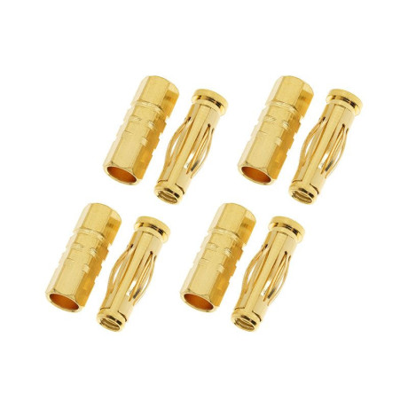 Konektor zlacený 4.0mm car (4 páry)