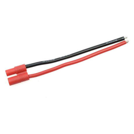 Konektor zlacený 3.5mm samice s kabelem 14AWG 10cm