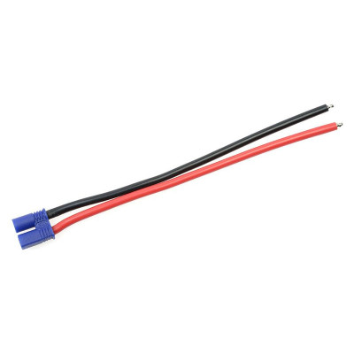 Konektor zlacený EC2 samice s kabelem 14AWG 12cm