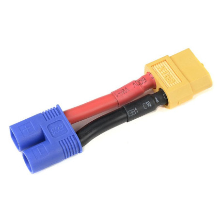 Konverzní kabel EC3 samice - XT-60 samec 12AWG