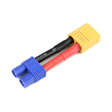 Konverzní kabel EC3 samec - XT-60 samice 12AWG
