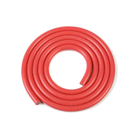 Kabel se silikonovou izolací Powerflex 10AWG červený (1m)
