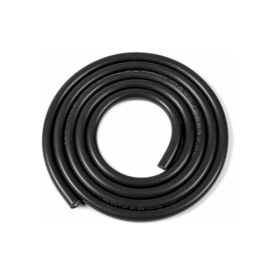 Kabel se silikonovou izolací Powerflex 10AWG černý (1m)