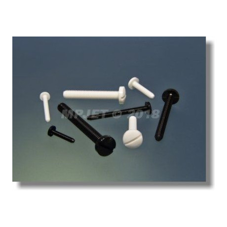 1320 Polyamidový šroub M5x30 Bílý 4 ks