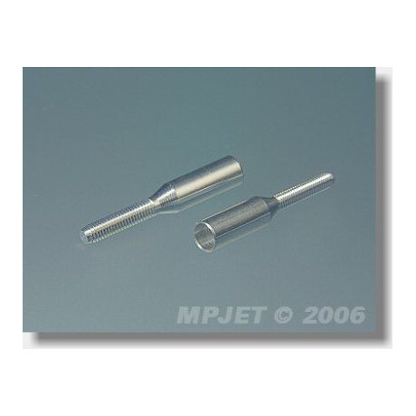 2043 Koncovka táhla pro uhlík.trubku 5mm/M2,5 2ks