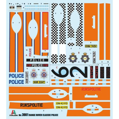 Model Kit auto 3661 - Police Range Rover (1:24)