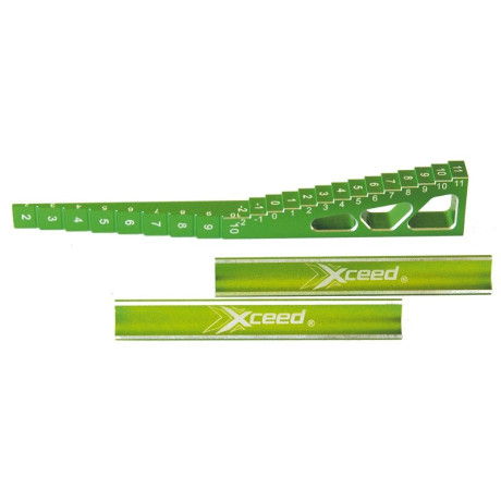 Měřidlo světlé výšky 0 mm do 11 mm ( schodový po 1 mm ) + blok pod šasi 1/10 a 1/8