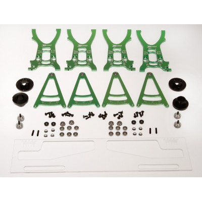 XCEED - SET-UP sada ALU pro 1/8 On Road podvozky