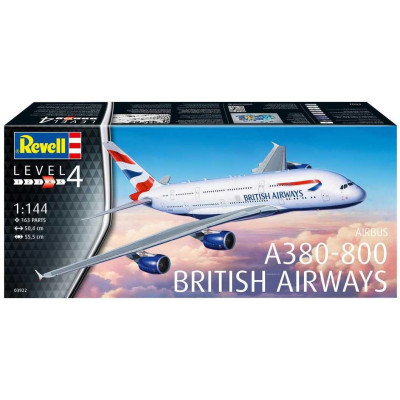 Plastic ModelKit letadlo 03922 - A380-800 British Airways (1:144)