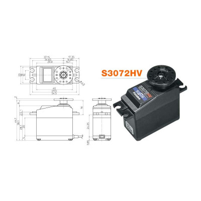 Servo S3072HV 6.5kg.cm 0.15s/60° HV BB S.BUS