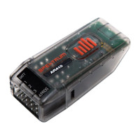 Új 4-csatornás miniatűr Spektrum AR410 RC vevőkészülék DSMX/DSM2 modulációval, 2,4 GHz-es tartományban működő, teljes hatótávolsággal. Új vevőházban integrált antennával. Nincs több sérült antenna! Egy nagy gomb segítségével könnyedén párosíthatja a vevőt.