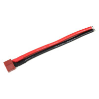 Aranyozott csatlakozó Deans akkumulátor csatlakozóval (nő), 12AWG kábellel, hossza 10cm.