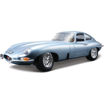 Bburago Jaguar E-type Coupe 1:18 stříbrná