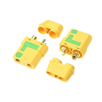 Konektor zlacený XT-90S Anti Spark samec (2)
